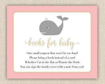 Baby Shower Book Request Cards Printable Books for Baby | Etsy