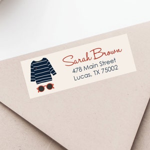 Modern Lady Return Address Labels, Return address stickers, return address, return address label stickers