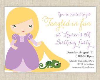 Tangled Invitation, Rapunzel Invitation