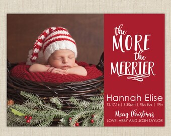 Christmas Birth Announcement. The more the merrier