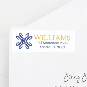 Greek Tile Return Address Labels, Return address stickers, return address, return address label stickers