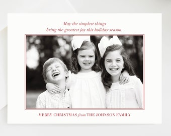 Tarjetas de fotos de Navidad religiosas, tarjeta de fotos de vacaciones, aférrate a lo que es bueno