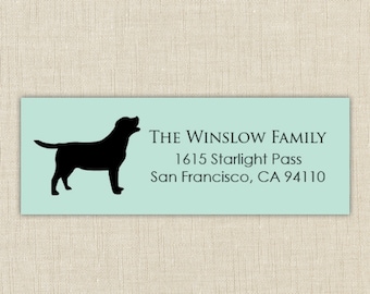 Dog Return Address Labels, Return address stickers, return address, return address label stickers