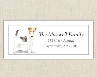 dog address labels etsy