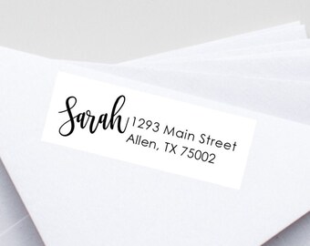 Single Name Return Address Labels, Return address stickers, return address, return address label stickers