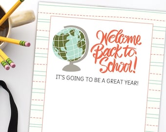 Back to School Gift Card Holder. INSTANT DOWNLOAD. Back to School Teacher Gift