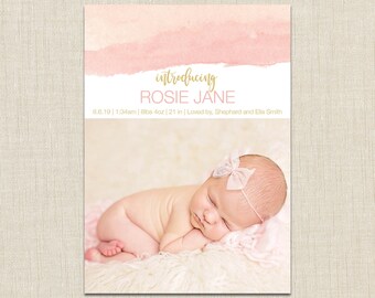 girl announcement etsy announcement for baby girl