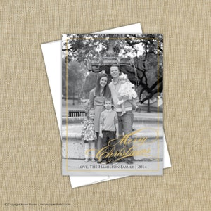 Holiday Photo Card.  printable christmas card