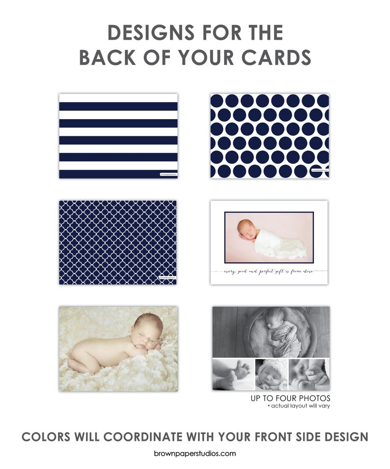 birth announcement card. Modern name Birth Announcement. Printed or digital image 2