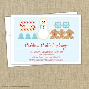 Christmas Party Invitation. Cookie Exchange Invitation