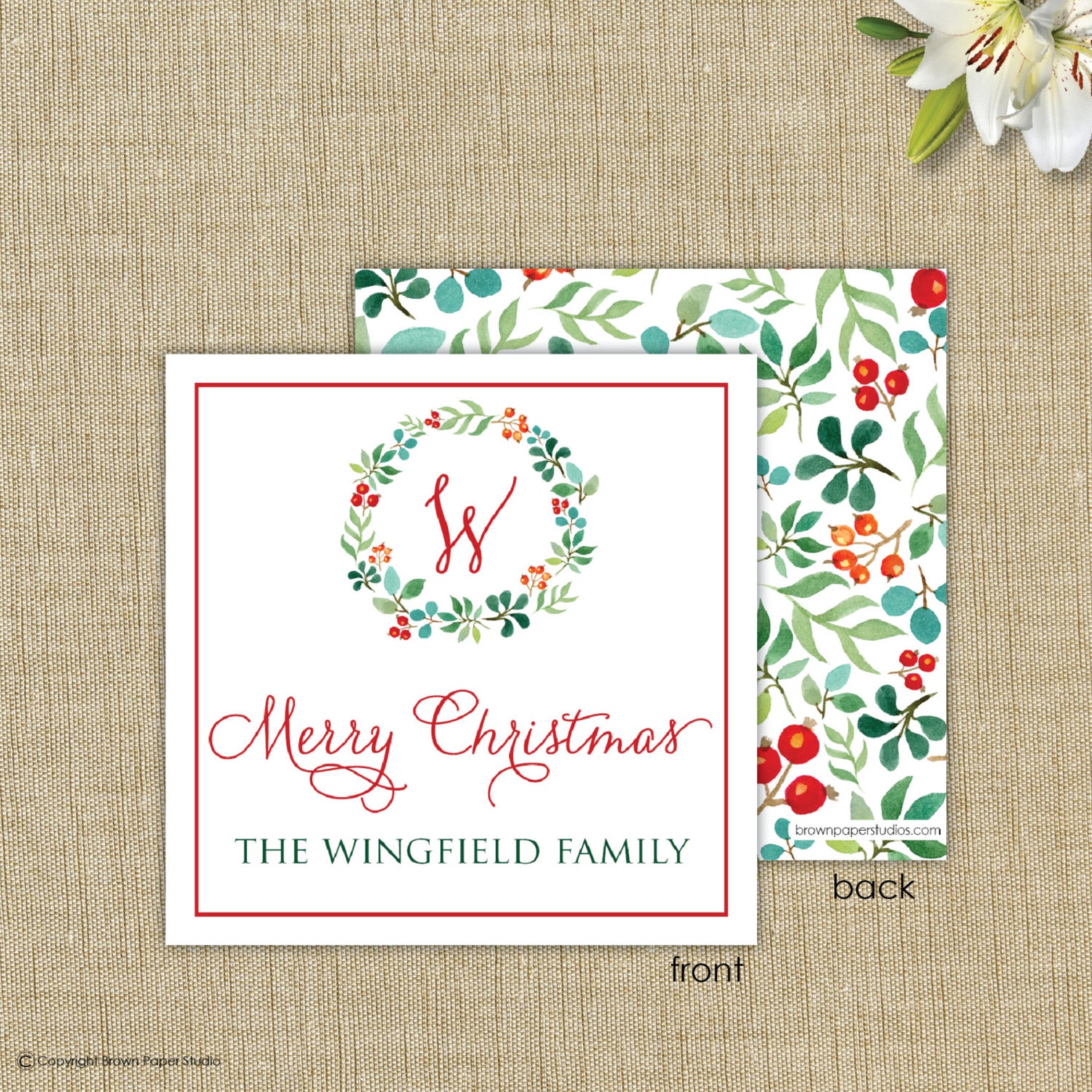 Gift Enclosure Cards With Envelopes. Christmas Enclosure Card