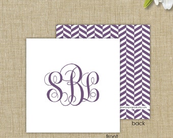 Personalized gift enclosure cards with envelopes. Monogram Gift Enclosure Card