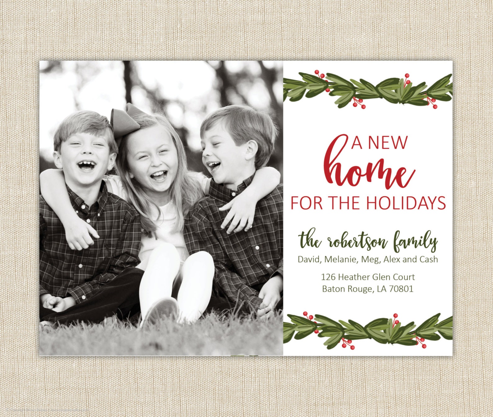 Christmas Card Moving Announcement We've Moved. Etsy