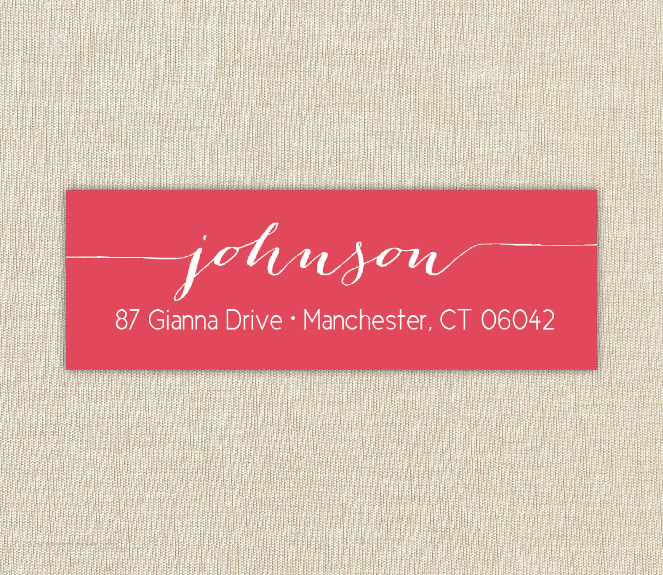 Fancy wedding address labels
