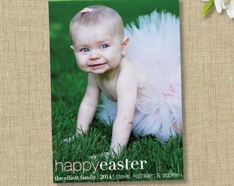 Easter Photo Card. Happy Easter