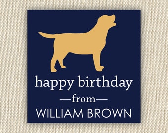 personalized gift tag- label- sticker. dog