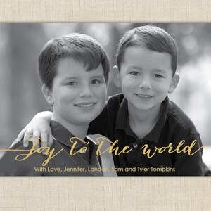 Religious Christmas Cards. Christian Photo Christmas Cards.  Joy to the world