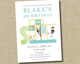 Playground Birthday Invitation