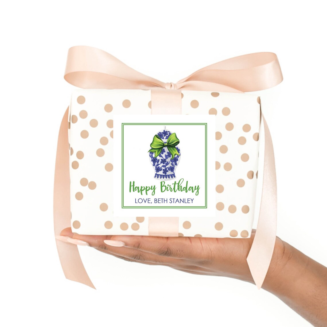 Personalized Gift Labels . Ginger Jar Birthday Gift Labels. Etsy