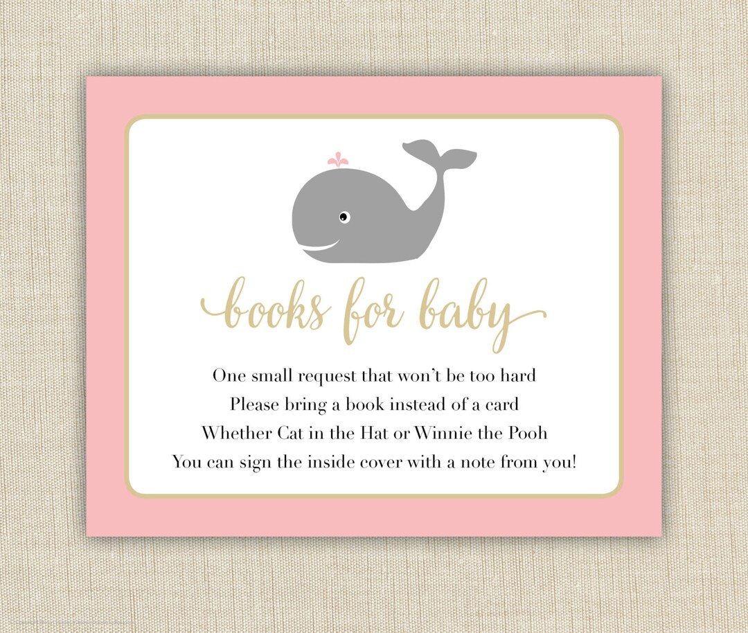 Baby Shower Book Request Cards Printable Books for Baby - Etsy