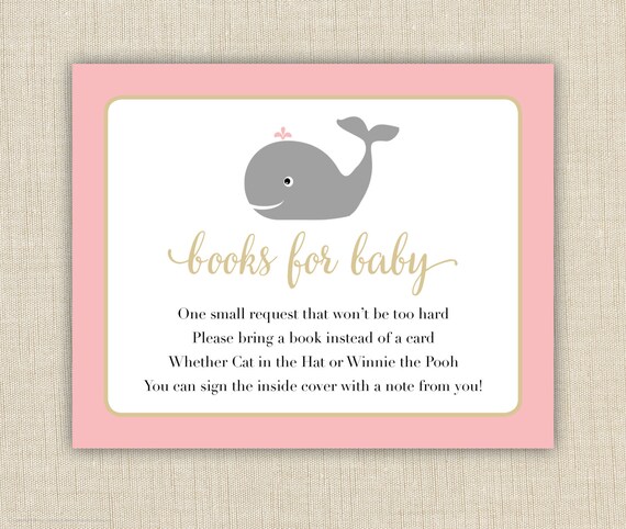 Baby Shower Book Request Cards Printable Books for Baby | Etsy