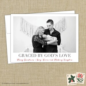 Religious Christmas Cards. Christian Photo Christmas Cards.  Graced by God&#39;s Love
