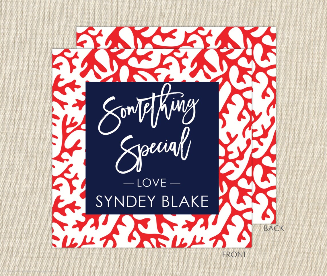 Gift Enclosure Cards With Envelopes. Coral Gift Enclosure Card Etsy