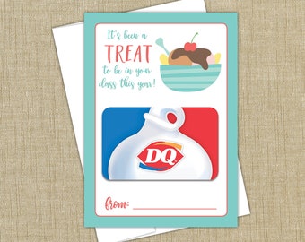 Ice Cream Gift Card Holder | Teacher's Appreciation | Instant Download