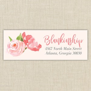Return Address Labels, Return address stickers, return address, return address label stickers, floral return address label