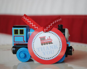 Train Party Printable Favor Tags. INSTANT DOWNLOAD