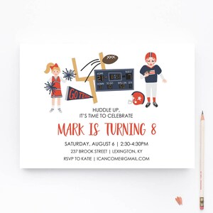 football birthday invitation, football party invitations, football birthday invites, football invitation, football birthday, football party