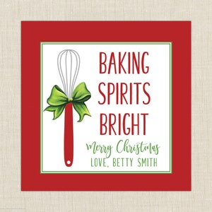 Christmas baking stickers- label- sticker. Cookie Exchange Stickers. set of 25