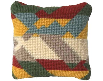 Mini Needlepoint Kit: Little Canyon No2, Earth Tones
