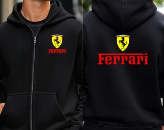 Sweat à capuche entièrement zippé Ferrari