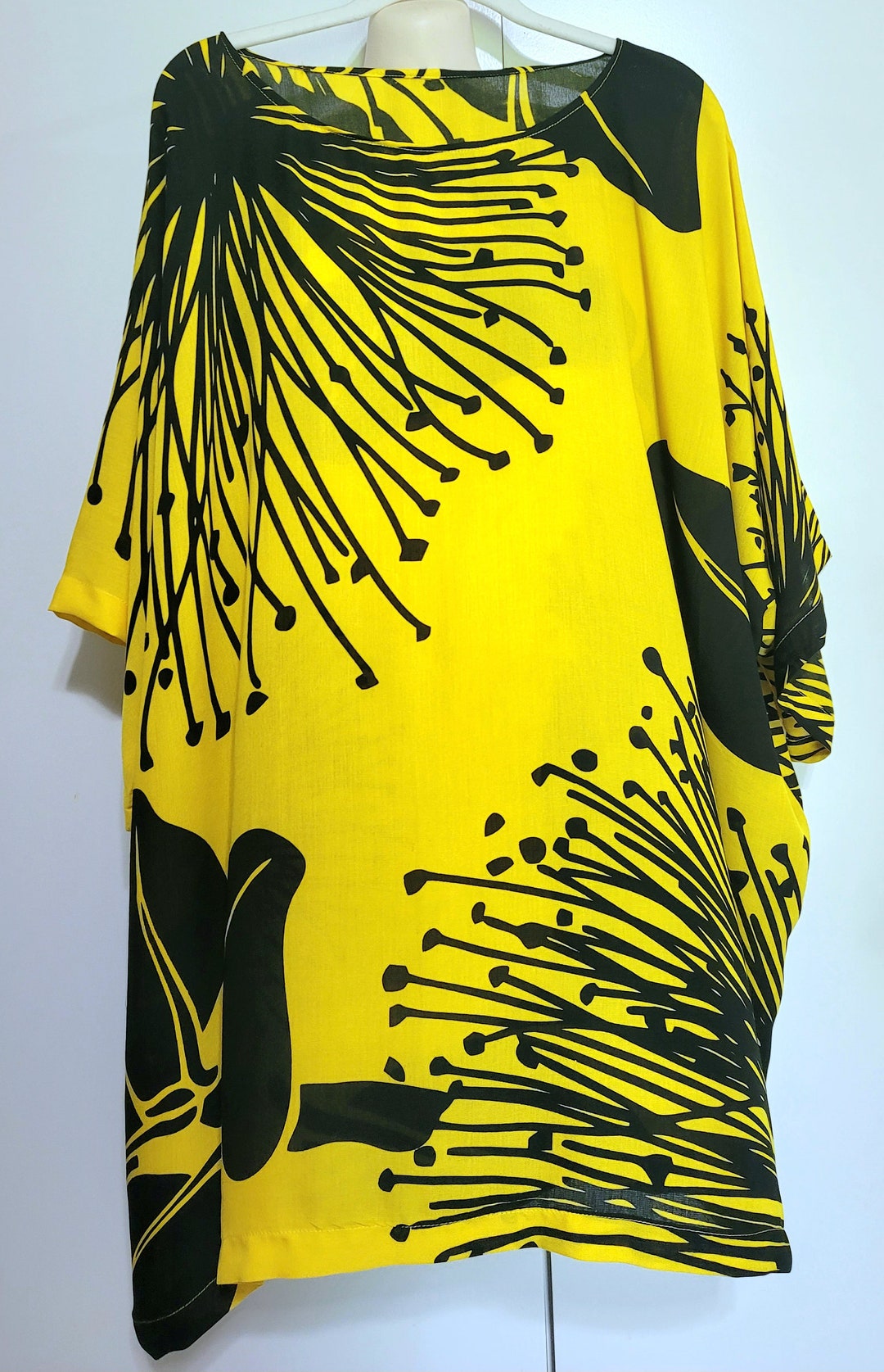 A-Line Short Cotton Hawaiian Dress