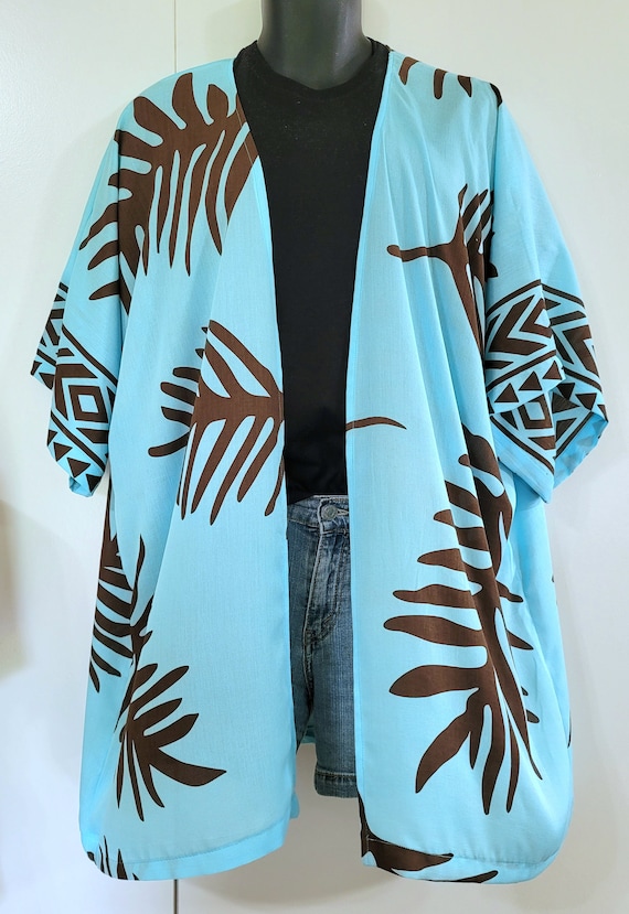 Hawaiian Aloha Wear. Kimono Style Cardigan Cover up Top Etsy