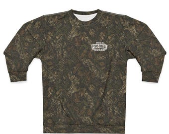 Camo Soccer Crewneck Sweatshirt, This Is Football USA Eagle Pullover, Woodland Camo Sweatshirt, Soccer Sideline Crewneck