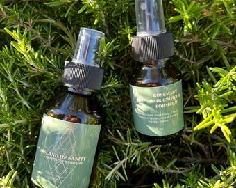 Rosmarin hårväxtspray | Naturlig behandling för håravfall | Handgjord i Spanien | 50ml / 100ml