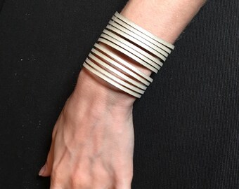Lijnen armband Armlet band manchet Gauntlet Steampunk Bangles-faux leder Unisex woestijn chic
