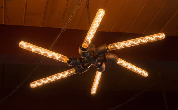 Stars Volta Spiral Chandelier Steampunk Industrial Transforming Hanging Lamp