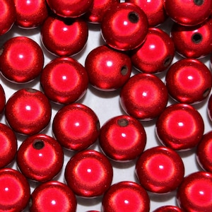 Miracle Beads Rot 4-12 mm Acrylperlen Perlen 3D Illusion Effekt Schmuckherstellung Basteln Wunderperlen Miracle Perlen