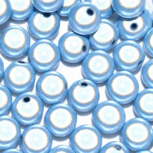 Miracle beads Eisblaue Acryl-Wunderperlen, 4-12 mm, rund, 3D-Illusion Perlen für Schmuckherstellung, DIY und Basteln