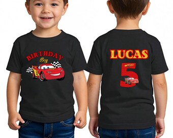 Disney Cars Birthday T-shirt, McQueen Birthday Boy Tee, Pixar Pit Crew Sweatshirt, Lightning Birthday Family Gift, Racing Car Birthday Trip