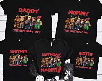 Video Game Birthday Boy Shirt | Roblox Family Matching Tees