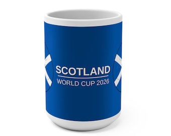 Scotland Soccer 15oz Mug 2026 | World Cup 2026 Scotland 15oz Mug | Tartan Army Football Fan Gift | Scotland Pride