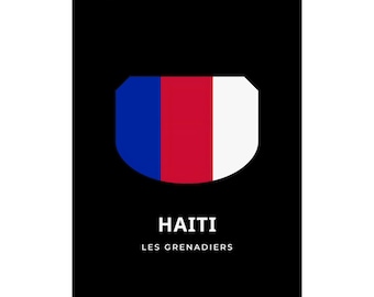 Haiti Soccer Poster 2026 | World Cup 2026 Haiti Poster | Les Grenadiers Football Fan Gift | Haiti Pride