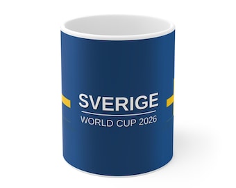 Sweden Soccer 11oz Mug 2026 | World Cup 2026 Sweden 11oz Mug | Blågult Football Fan Gift | Sweden Pride