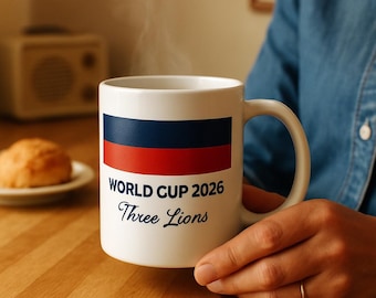 England Soccer Mug 2026 | England Football Fan Coffee Cup | World Cup 2026 Gift | English Pride 11oz Mug