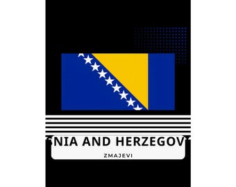 Bosnia and Herzegovina Soccer Poster 2026 | World Cup 2026 Bosnia and Herzegovina Poster | Zmajevi Football Fan Gift | Bosnia and Herzegovin