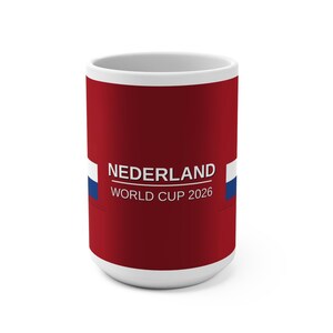Mug Pays-Bas 44 cl 2026 | Coupe du Monde 2026 | Cadeau pour supporters | Fierté des Pays-Bas